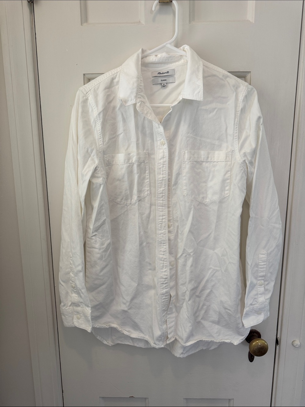 Madewell White Women's Button-Down Shirt